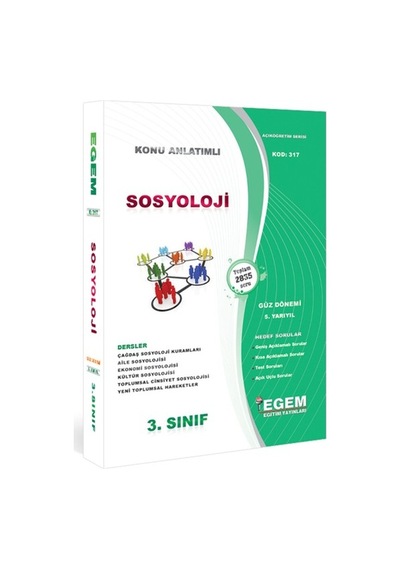 Egem Aöf Sosyoloji 3. Sınıf Güz Konu Soru Seti