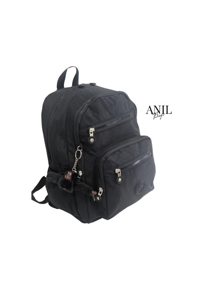 Anılbags Krinkıl Siyah Kumaş Suya Dayanıklı Klinkır Sırt Çantası/laptop Siyah