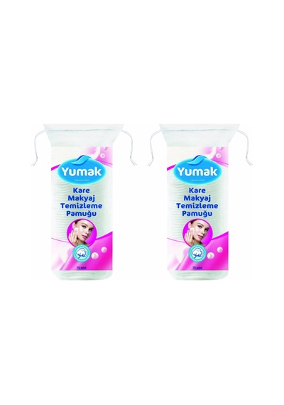 Yumak Kare Makyaj Temizleme Pamuğu 2 x 70'li