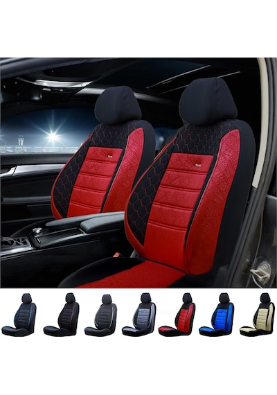 Fiat Tofaş Uyumlu şahin Oto Koltuk Kilifi Gof Kirmizi-Kirmizi