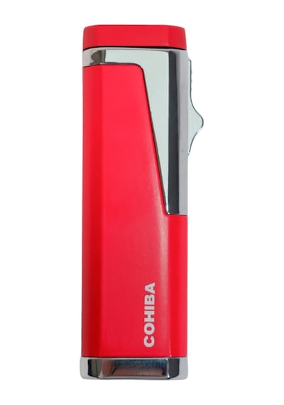 Cohiba 3 Torch Pürmüz Delicili Kırmızı Metal Puro Çakmağı - Tr9607