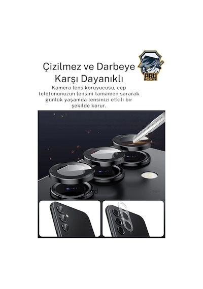 Samsung Uyumlu Galaxy S24 Fe Kamera Koruyucu Temperli Cam Parlak Lens Koruma Eko Cl-07