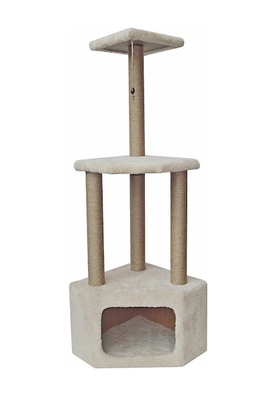 Turkuaz Tırmalama TR-1969 Köşe Katlı Kedi Tırmalama Evi 40 x 56 x 27 CM