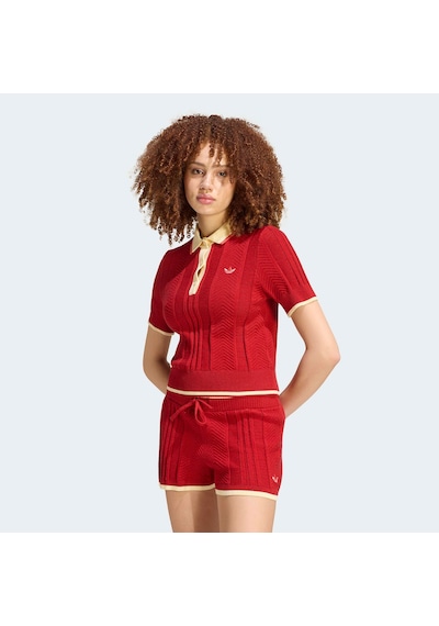 Adidas Polo Sh Sleeves Kadın Kırmızı Polo Yaka T-shirt Kr7060 2800278