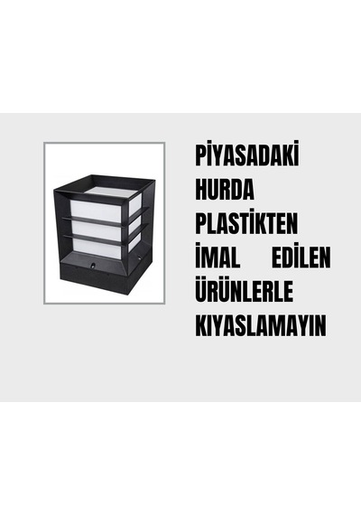 Kare Izgaralı Küp Dekoratif Bahçe Ve Set Üstü Aydınlatma
