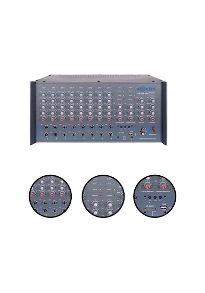 Startech Focus F8-600t Usb 2x300w Hat Trafolu Stereo Anfi Power Mixer Amfi