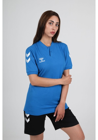 Hummel Armin Pamuklu Bebe Yaka Tişört Saks Mavi