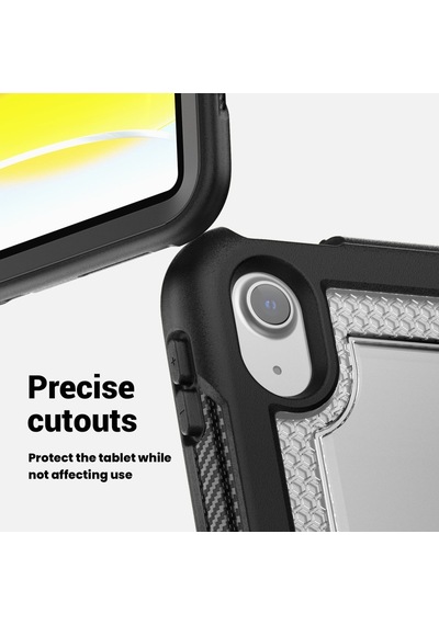 Apple Uyumlu iPad Air 11inç M4/m3/m2 2026-2024 Kılıf Askılı Silikon Handle Ring Yüzüklü Amour Tank Case