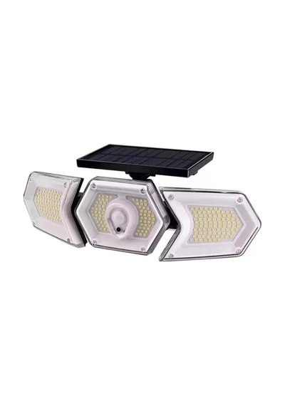 Solar Güneş Enerjili Geniş Açılı Çift Kanatlı 254 Smd Ledli 3 Modlu Beyaz İndüksiyon Lambası W774a