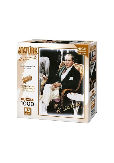 20060 Kahve İçen Atatürk 500 Parça Puzzle -ks Puzzle