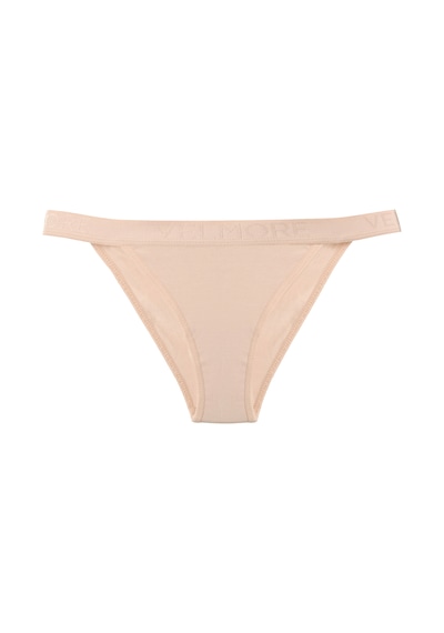 Velmore Kadın 3 Lü Pamuklu Normal Bel Slip Külot Ten
