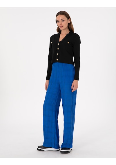Pierre Cardin Kadın Saks Pantolon Kanvas-chino 50292878-vr045