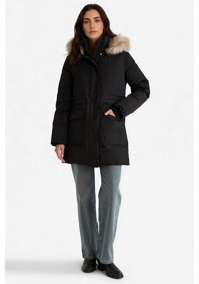 Defacto Su Geçirmez Relax Fit Kapüşonlu Parka F2880ax25wnbk27 Siyah-bk27