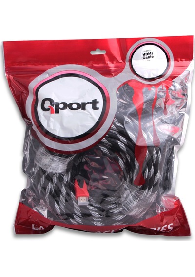 Qport Q-Hdmı25 To Hdmı25 1.4 3D 25 Metre Altın Uçlu Kablo Q-Hdmı2