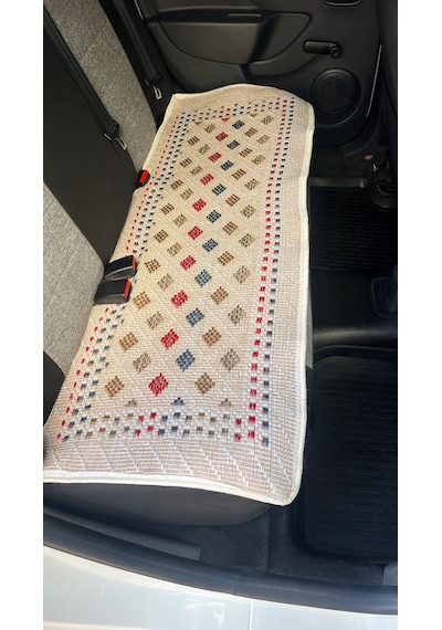 Oto Kilim 3 Parça Set Terletmez Jüt İplik Universal Minder