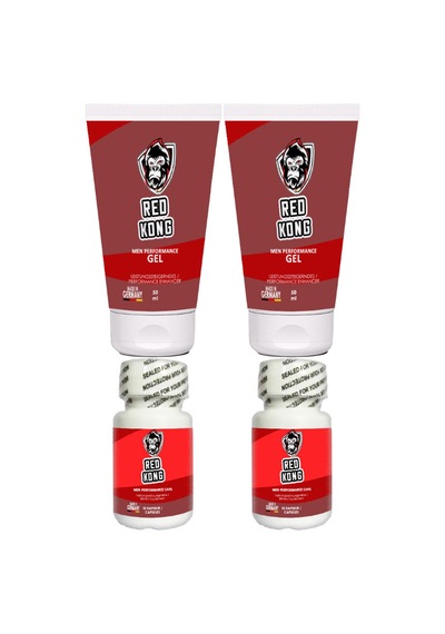 Red Kong Gel 2 Adet 50 Ml Jel + 2 Adet Red Kong 10 Lu Cinselkapsüller