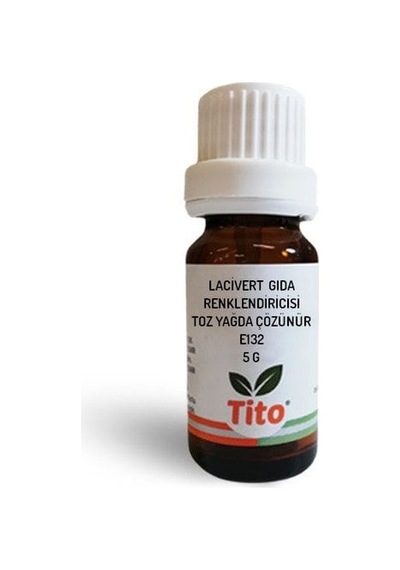 Lacivert Gıda Renklendiricisi Toz Yağda Çözünür E132 5 G