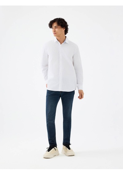 Loft Regular Fit Beyaz Erkek Gömlek Lf2036766 Beyaz