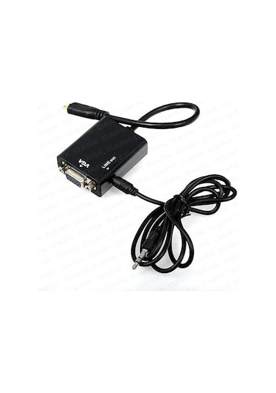 Dark Dk-hd-ahdmıxvga Mini Hdmı - Vga Ve Ses Aktif Kablosu