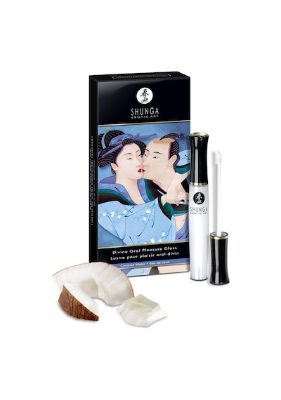 Shunga Dudak Parlatıcısı "ilahi Zevk", Buz Ateşinin Etkisi, Hindistan Cevizi Suyu, 10 Ml. 0