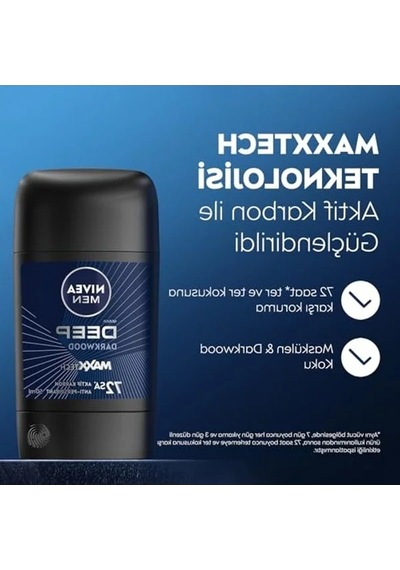 50 Ml Aktif Karbon İçeren Erkek Stick Deodorant, Terlemeye Karşı