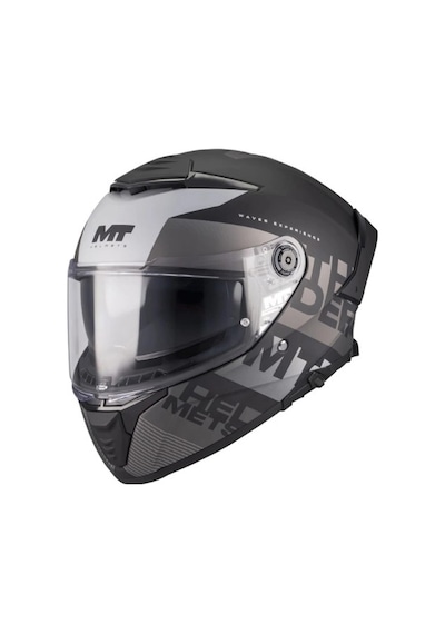 Mt Thunder 4 Sv Waves B2 Kask Mat Gri Siyah