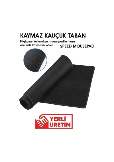 30x25 Cm Kaymaz Taban Kauçuk Kenarları Dikişli Oyuncu Mouse Pad
