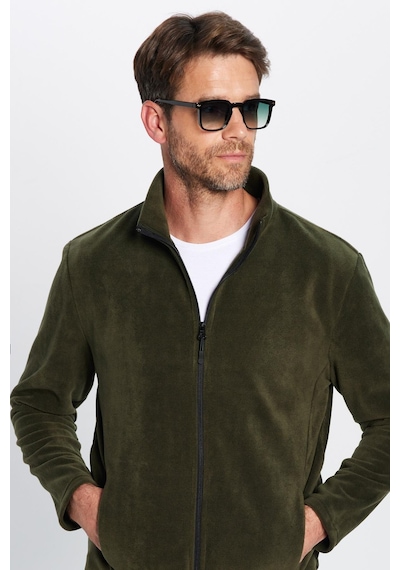 Tudors Unisex Haki Anti-pilling Tüylenme Yapmayan Standart Fit Tam Fermuarlı Soğuk Geçirmez Polar Hırka-32474 Haki Tudors Unisex Haki Anti-pilling Tüylenme Yapmayan Standart Fit Tam Fermuarlı Soğuk Geçirmez Polar Hırka-32474 Haki