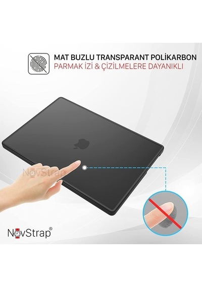 Apple Uyumlu MacBook Pro 13 Inç 2021 M1 A2338 Mat Kılıf + Klavye Kılıfı + Film (544442724)