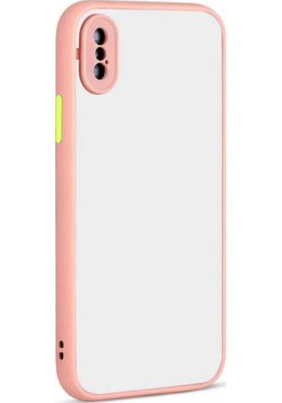 Apple Uyumlu iPhone X Kılıf Zore Hux Düğme Ve Kapak Zıt Renk Kılıf