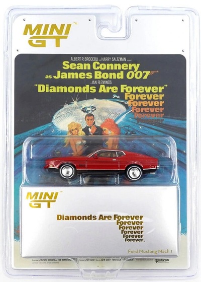 Mini Gt 1/64 Ford Mustang Mach 1 ''diamonds Are Forever'' / English - Blister Paket