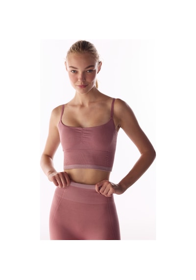 Penti Pembe Çizgili Dikişsiz Seamless Spor Sütyeni