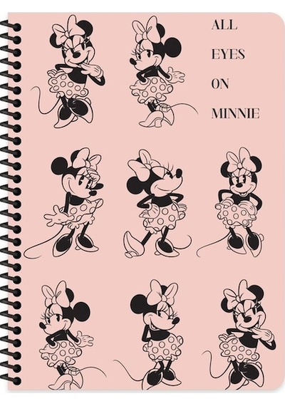 16.5x22.5 Kareli Defter - All Eyes On Minnie Renkli