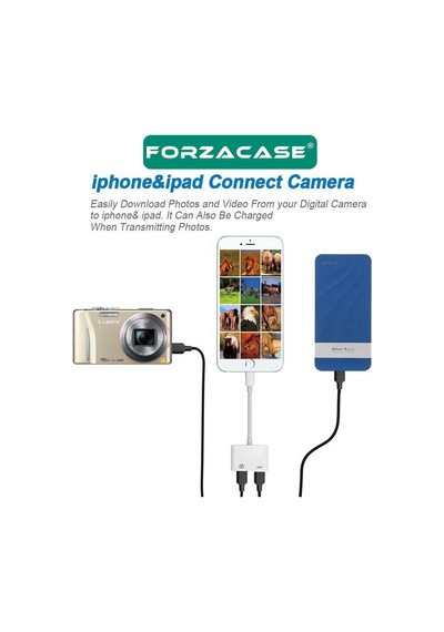 Lightning To Typec Usb 3.0 Bağlantı Şarj Ve Kamera Adaptörü-fc489
