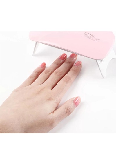 Mini Tırnak Kurutucu Uv Led Lamba 6w Pembe
