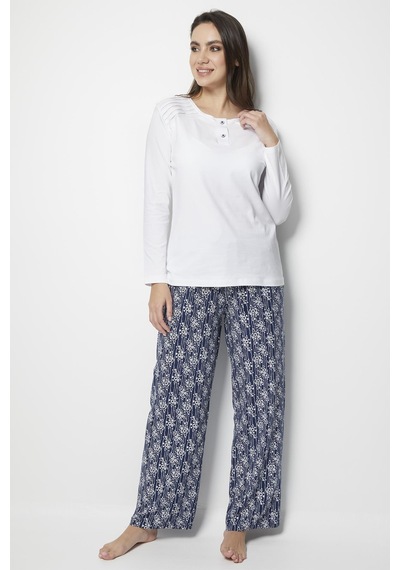 Miorre Doremi White-black Bayan Pijama Takımı 001