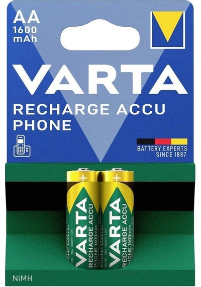 Varta 1600mah Aa Şarj Edilebilir Pil 2'li Paket