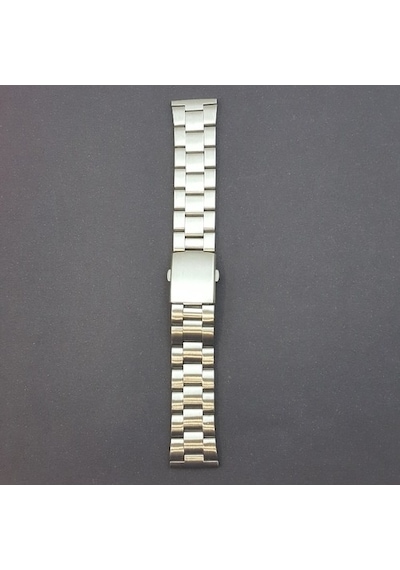 Çelik Metal Kol Saat Kordonu Yandan Basma Anahtarlı 24 Mm (C-03)
