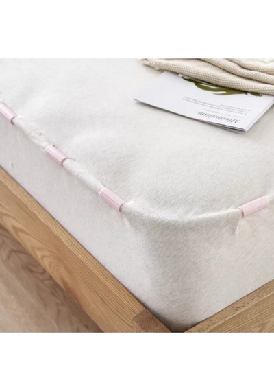 12 Adet Çok Amaçlı Pratik Yatak Yorgan Çarçaf Tutucu Sabitleyici Organizer Klips Plastik Gri Diğer