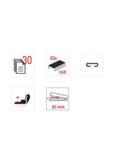 Delta 101 Standart Zımba Makinesi 30 Sf. 24/6 Zımba Teli