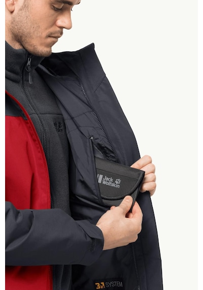 Jack Wolfskin Taubenberg 3in1 Erkek Outdoor Mont 1115311-2206-kırmızı Kırmızı