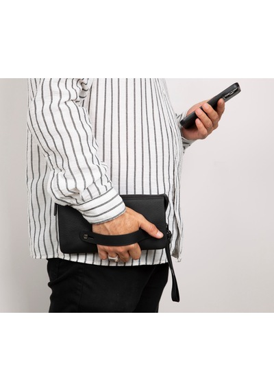 Bloom Noir Elevated Cosmic Clutch Bag Siyah