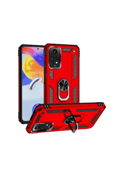 Xiaomi Redmi Note 12 Pro 4g Kılıf Kamera Koruyucu Manyetik Standlı Tank Koruma Pazarplus Mavi