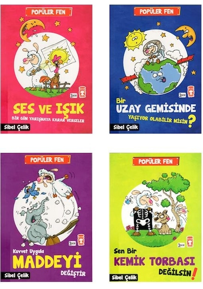Popüler Fen Seti-4 Kitap Takım - Sibel Çelik - Timaş Çocuk