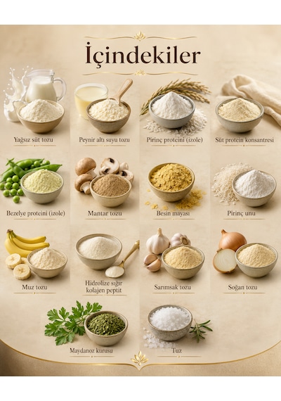 Kolajenli Proteinli Sütlü Mantarlı Hazır Çorba Toz Çorba Karışımı 100 G