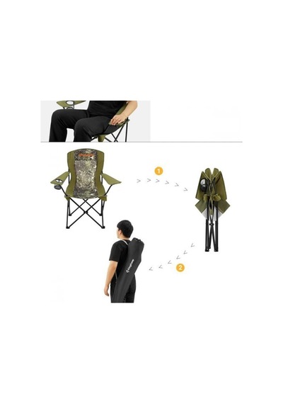 Kıngcamp Arm Quad Sandalye Yesıl mk_16.0.KIN.00000KC2139.000 Yeşil