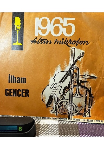 İlham Gencer İstanbul / Zamane Kızları 45'lik Plak - Hürriyet Altın Mikrofon 1965