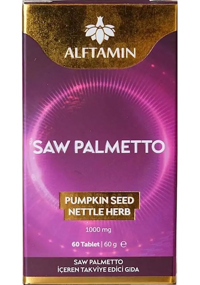 Alftamin Saw Palmetto Takviye Edici Gıda 1000 Mg 60 Tablet