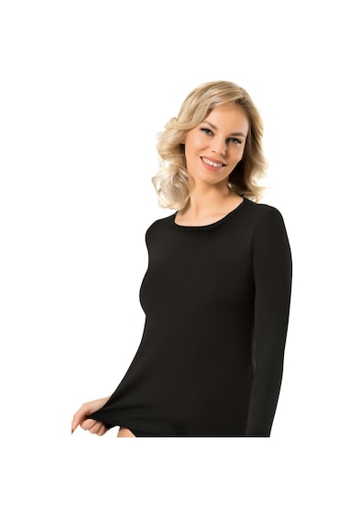 Dertex Bayan 361 Uzun Kol Thermal Üst Siyah