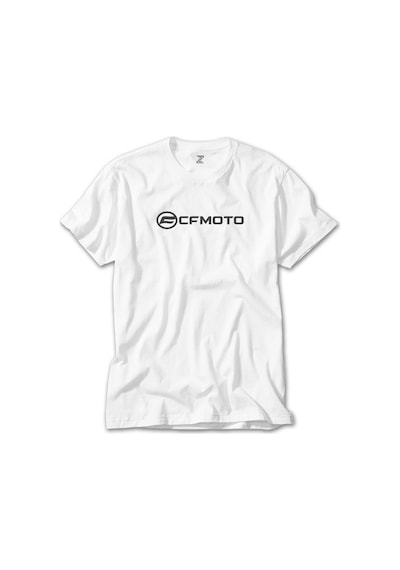 Cfmoto Yazı Beyaz Tişört Beyaz